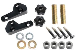 Jeep Wrangler Jack Mount - Hood - Fishbone Offroad - Hood Mounted Hi-Lift - Black textured powder coat - `07-`18